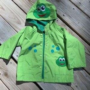 🐸 Kids Frog Rain Coat Size 2T/3T